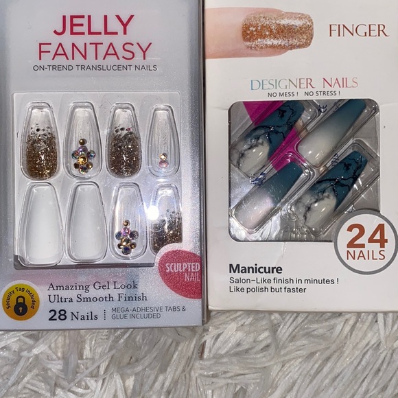 Designer/ Gel Nails Lot Of Two - Picture 4 of 4